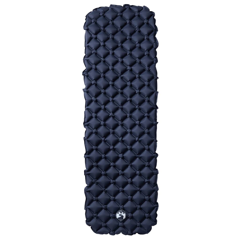 VidaXL aufblasbare Campingmatratze 190x58x6 cm, Einzelbett, Grau