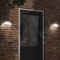 VidaXL Außenwandleuchten, 2 Stück, LED mit Sensoren, Aluminiumguss, Weiß