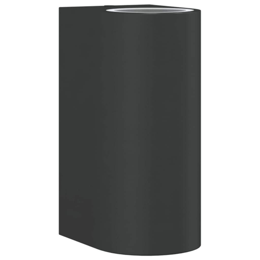 VidaXL Außenwandleuchte aus Aluminiumguss, Schwarz