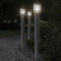 Vidaxl vloerlamp voor buiten 110 cm roestvrijstaal zilverkleurig