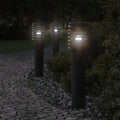 Vidaxx Außerhalb der Stehlampen 3 ST Sockel 60 cm Edelstahl schwarz
