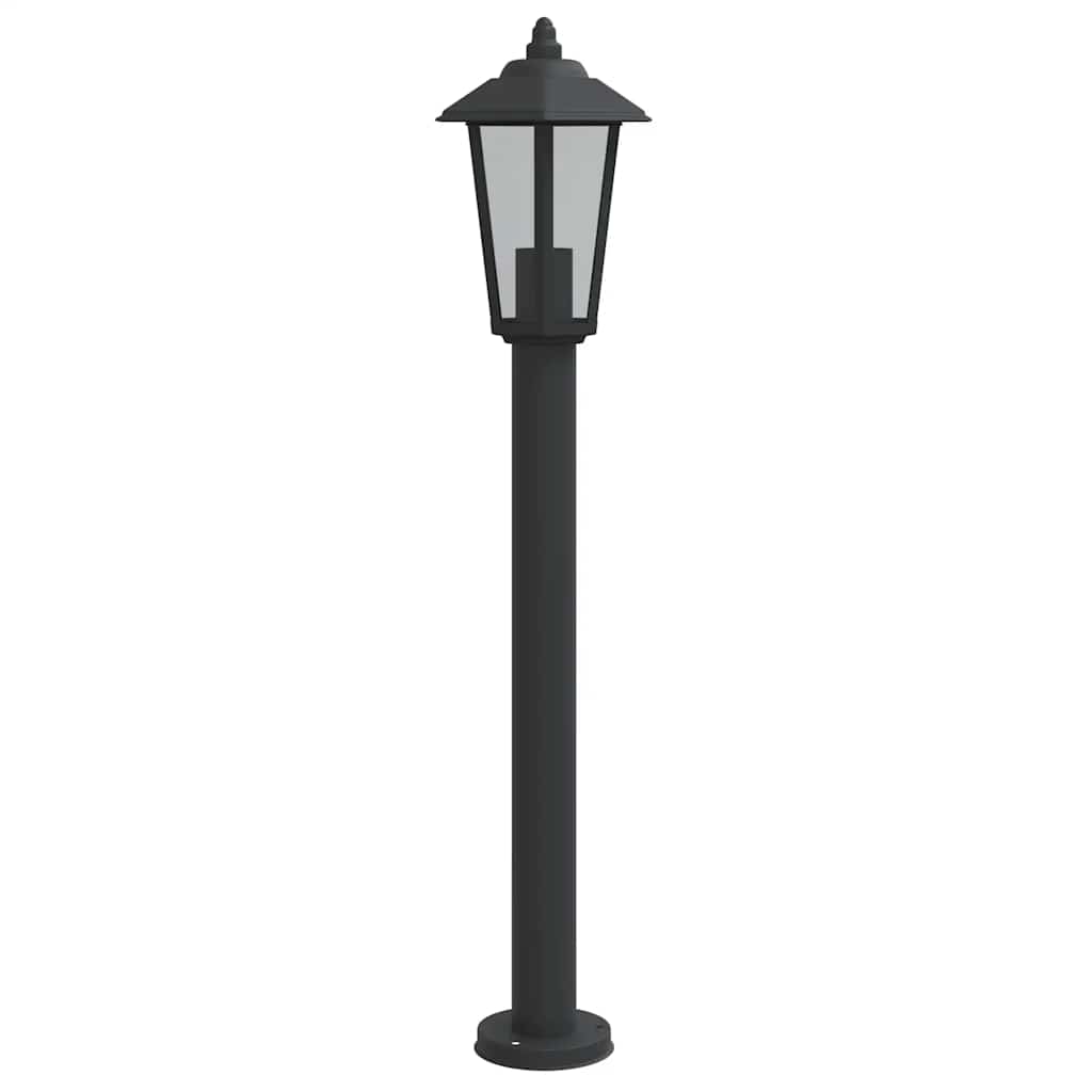 VidaXL Outdoor-Stehleuchte 80 cm Edelstahl Schwarz