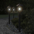 VidaXL Outdoor-Stehleuchte 80 cm Edelstahl Schwarz