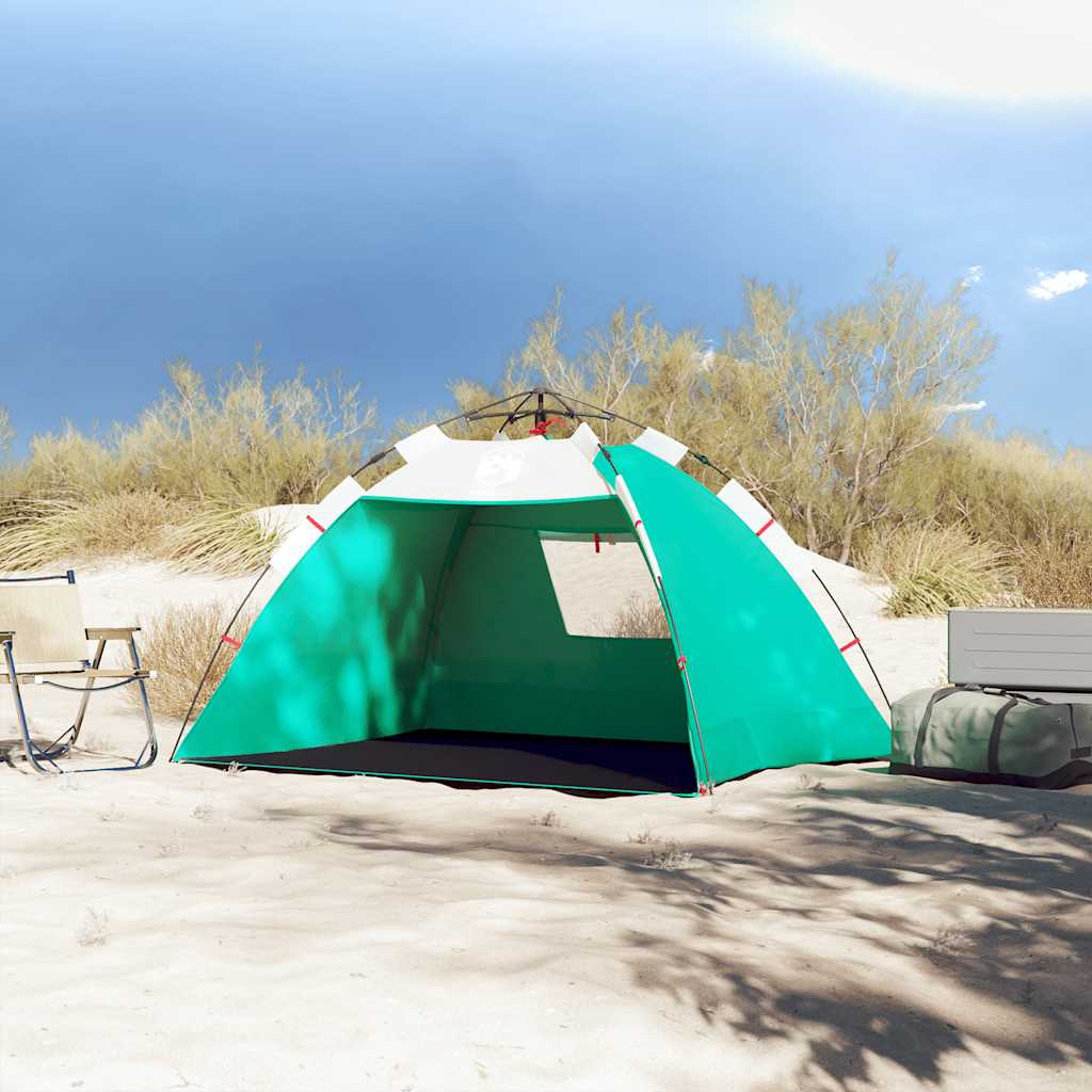 VidaXL Strandzelt für 2 Personen, wasserdicht, Schnellverschluss, Seegrün
