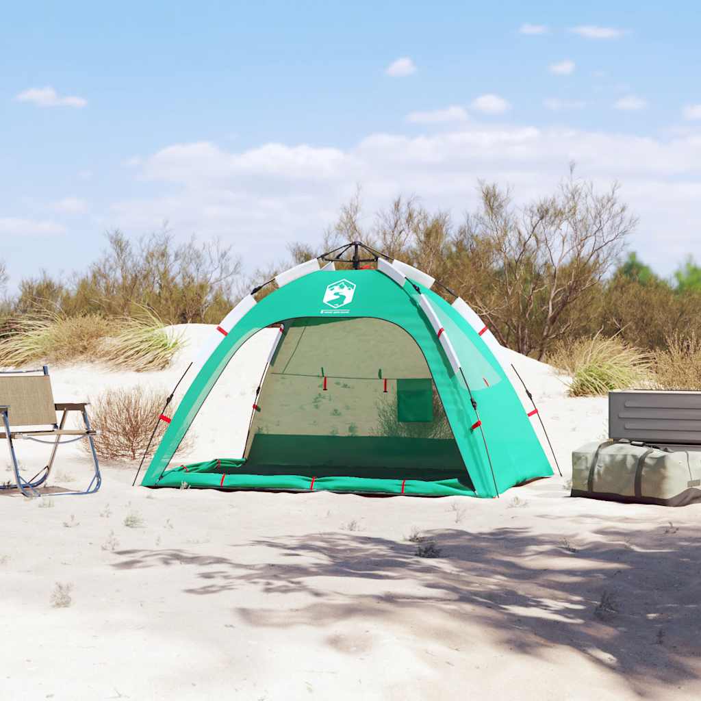 VidaXL Strandzelt für 2 Personen, wasserdicht, Schnellverschluss, Seegrün