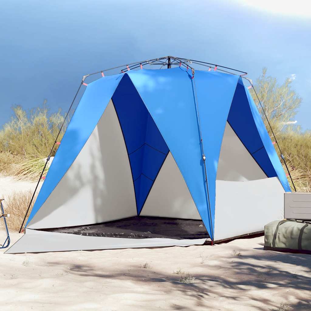 VidaXL Strandzelt für 4 Personen, wasserdicht, schneller und kostenloser Versand, Azurblau