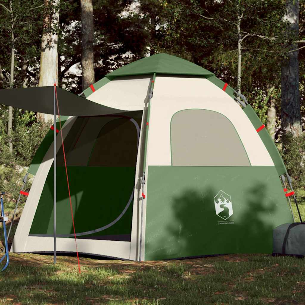 VidaXL Campingzelt 4-Personen Schnellveröffentlichung Grün