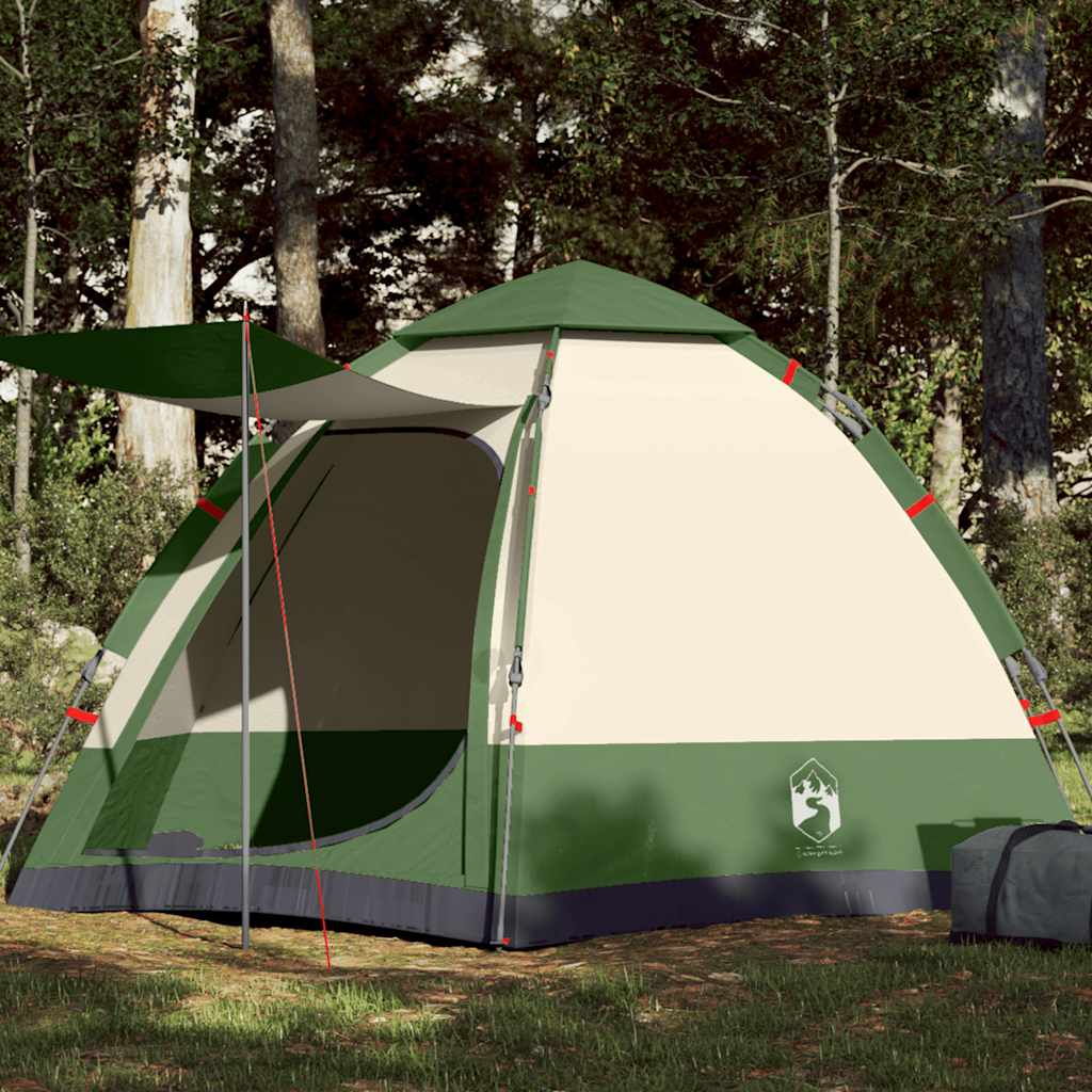VidaXL Campingzelt 4-Personen Schnellveröffentlichung Grün