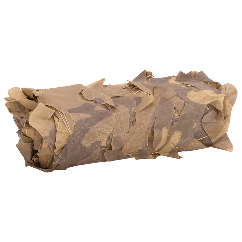 VidaXL Tarnnetz mit Aufbewahrungstasche 412x144 cm Sandfarben