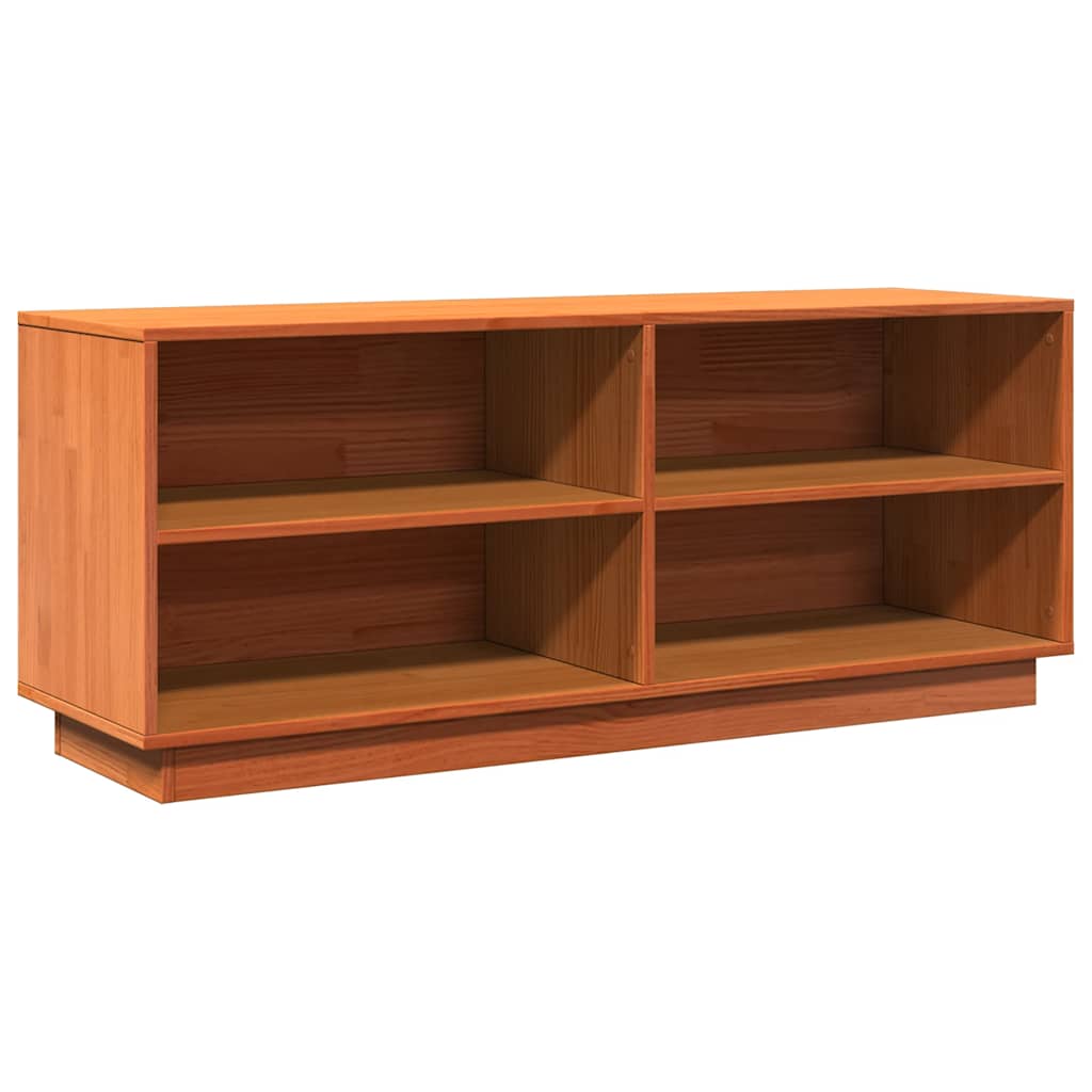 Vidaxx Schuhschrank 110x34x45 cm Festkiefer Wäsche braun