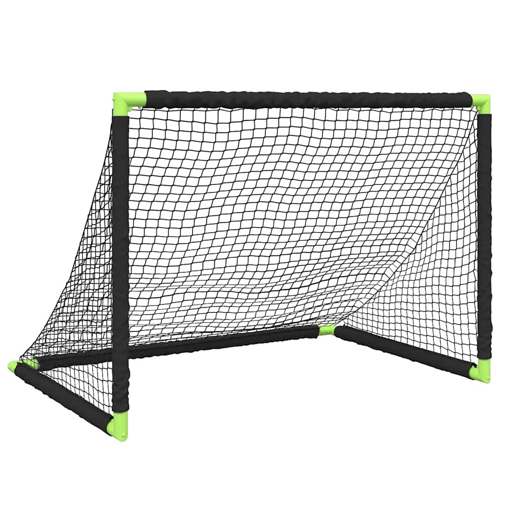 VidaXL Faltbares Kinderfußballtor 90x64x64 cm Schwarz