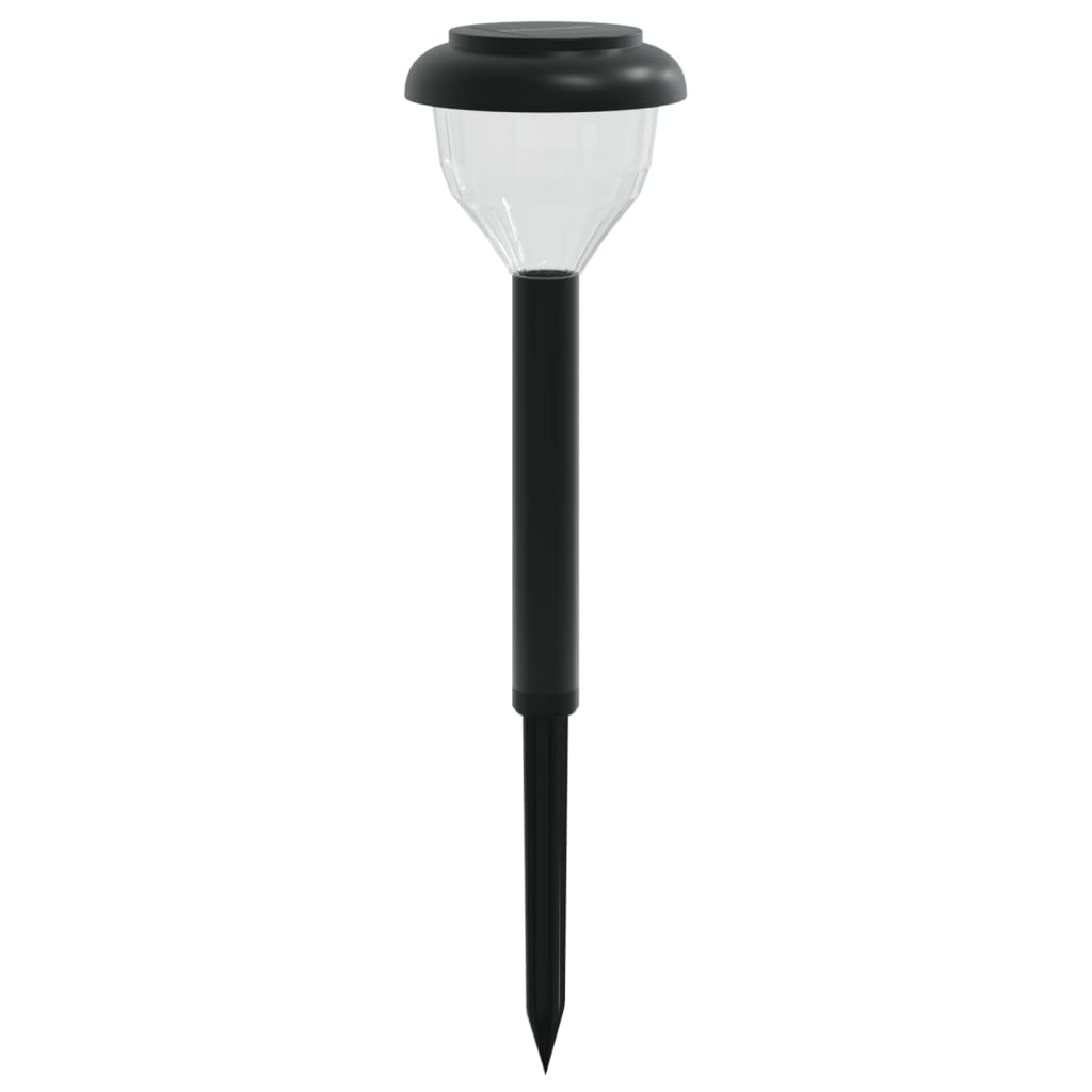 VidaXL Gartenwegleuchten, 4er-Set, Solar, mit Erdspießen, RGB und Warmweiß
