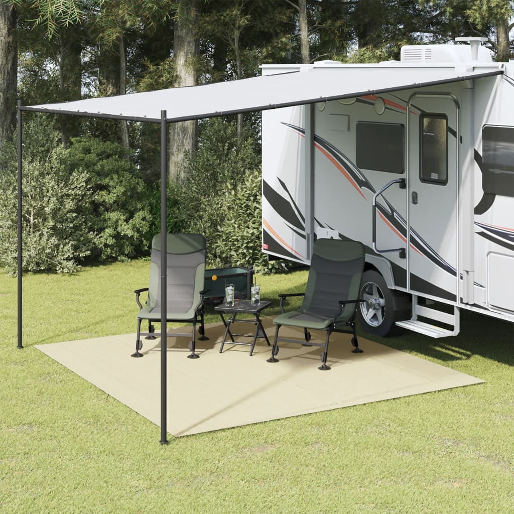 VidaXL Zeltteppich 4x3 m cremefarben