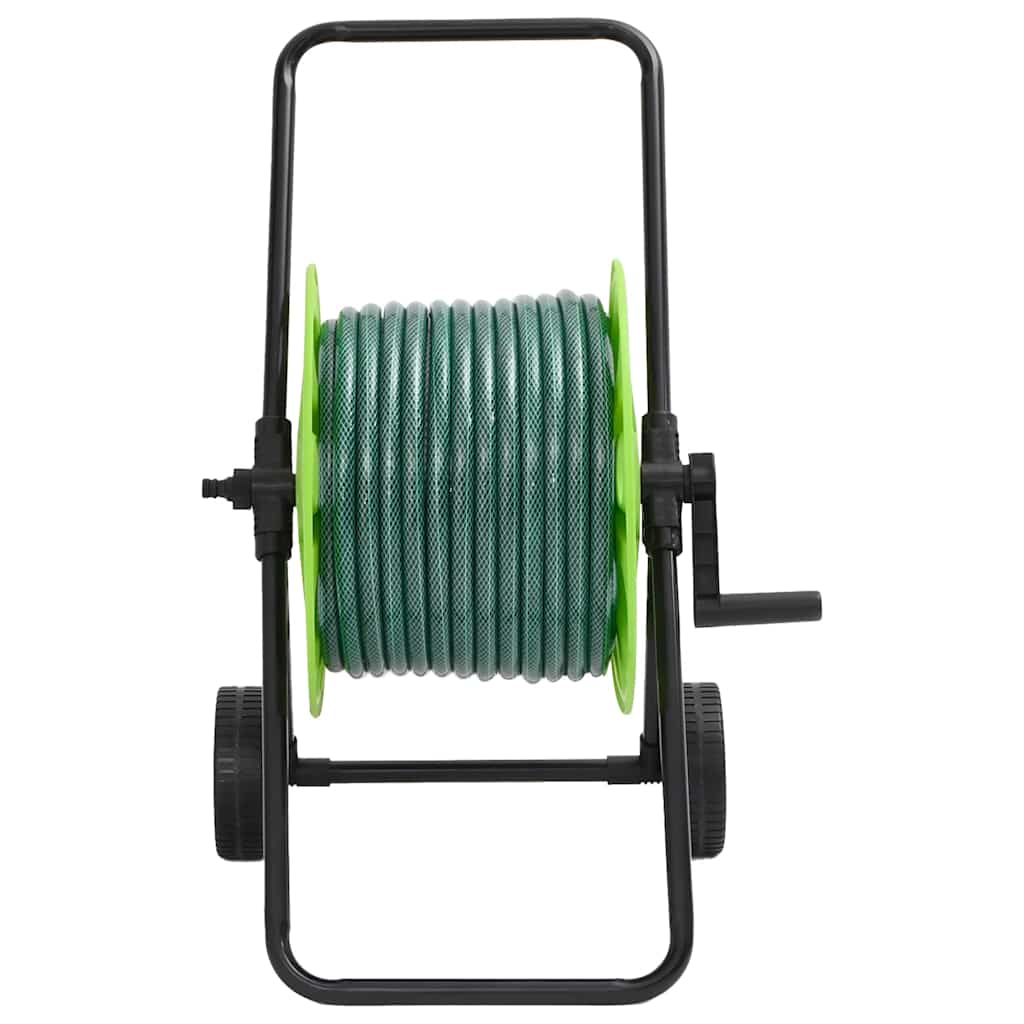 Vidaxl slanghaspelkar en slangkoppelset 0,75 staand 30 m pvc groen