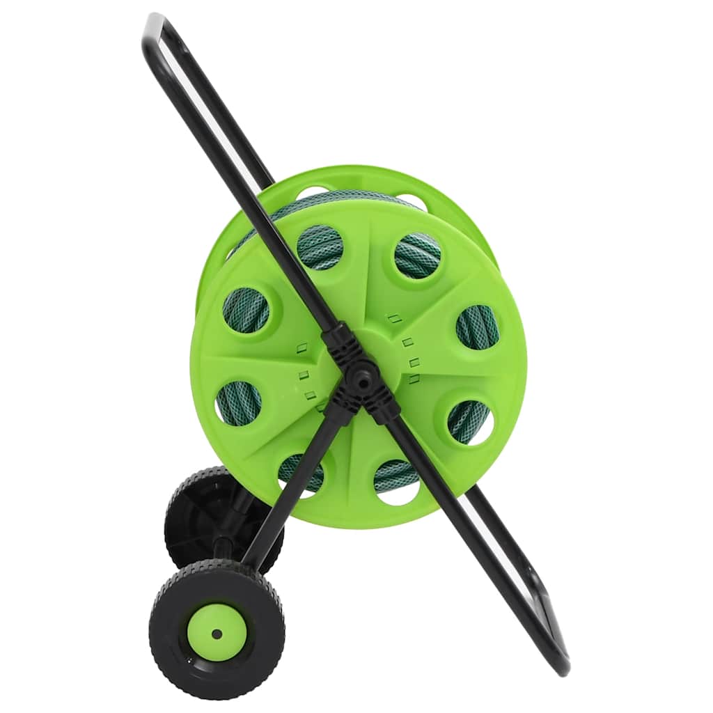 Vidaxl slanghaspelkar en slangkoppelset 0,75 staand 30 m pvc groen