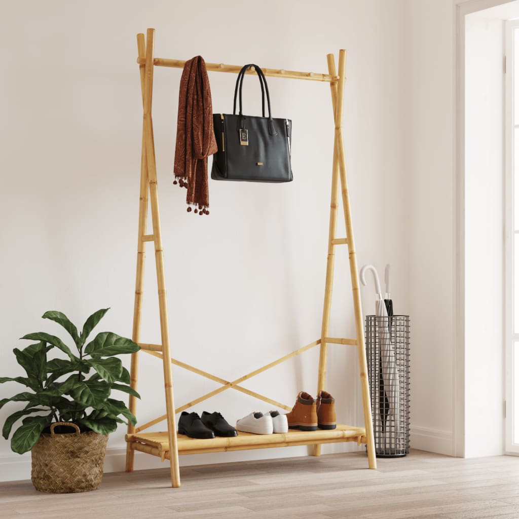 VIDAXL - Kleidung mit Regal 102x50x190 cm Bambus
