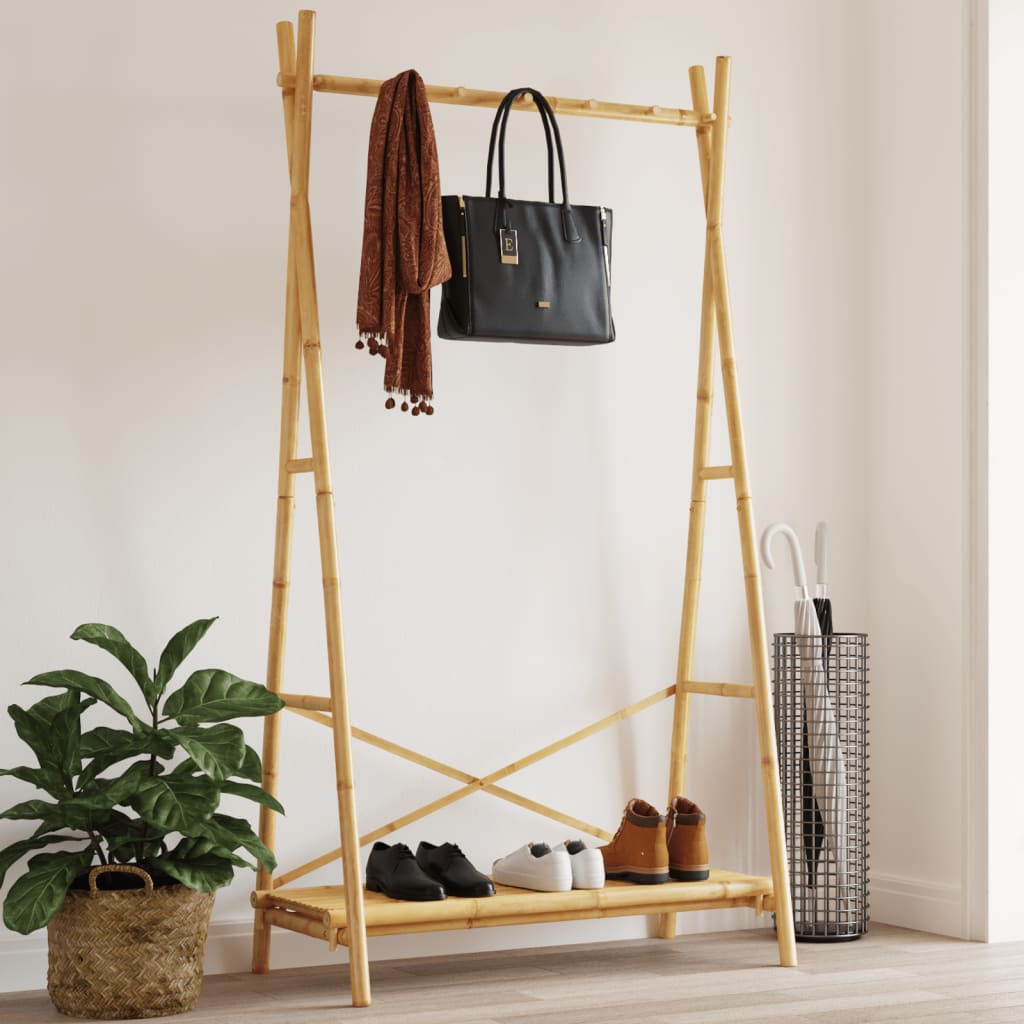 VIDAXL - Kleidung mit Regal 102x50x190 cm Bambus