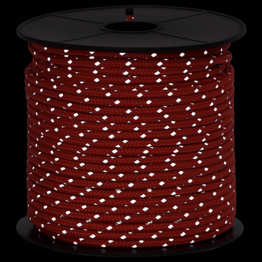 VidaXL Zeltabspannleine mit reflektierenden Streifen und Spannern, 50 m, 4 mm