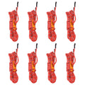 VidaXL Zeltabspannleinen mit Spannern, 8 Stück, reflektierend, 4 m, 4 mm