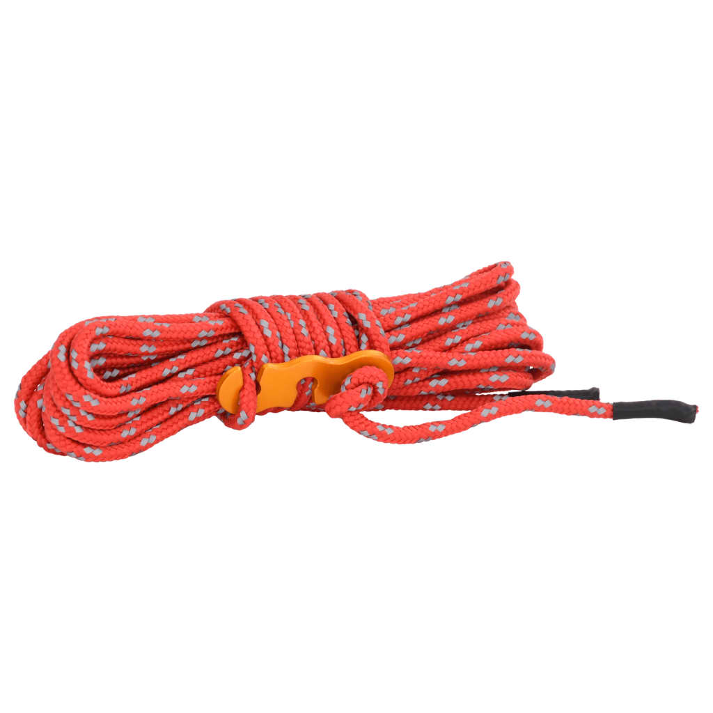 VidaXL Zeltabspannleinen mit Spannern, 8 Stück, reflektierend, 4 m, 4 mm