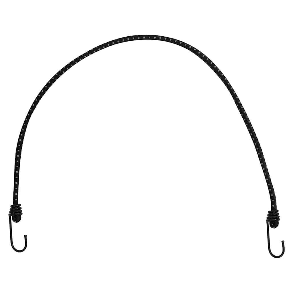 VidaXL Gummibänder mit Reflektorstreifen und Haken, 25 Stück, 88 cm