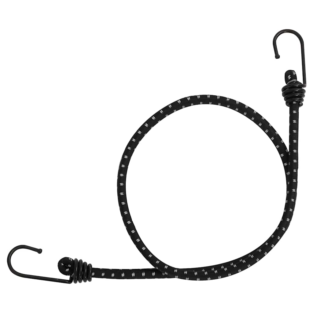 VidaXL Gummibänder mit Reflektorstreifen und Haken, 25 Stück, 88 cm