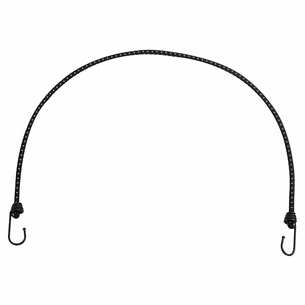 VidaXL Gummibänder mit Reflektorstreifen und Haken, 10 Stück, 100 cm
