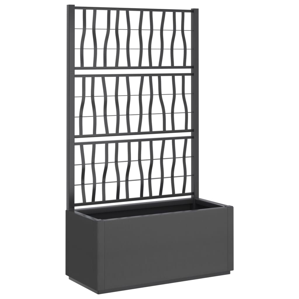 Vidaxx Plannet mit SLAT 80x36x140 cm Polypropylen dunkelgrau