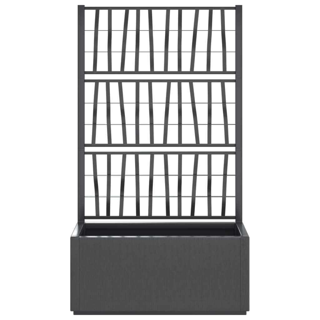 Vidaxx Plannet mit SLAT 80x36x140 cm Polypropylen dunkelgrau