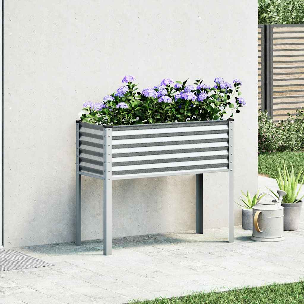 VIDAXL -Planzenbank 100x41x90 cm verzinkter Stahl