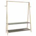 VidaXL Kleiderständer mit Ablagen 132x45,5x150,5 cm Bambus