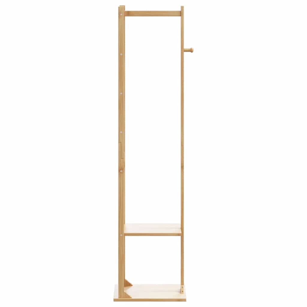 VidaXL Garderobenständer mit Haken und Ablagen 38,5 x 30 x 156 cm Bambus
