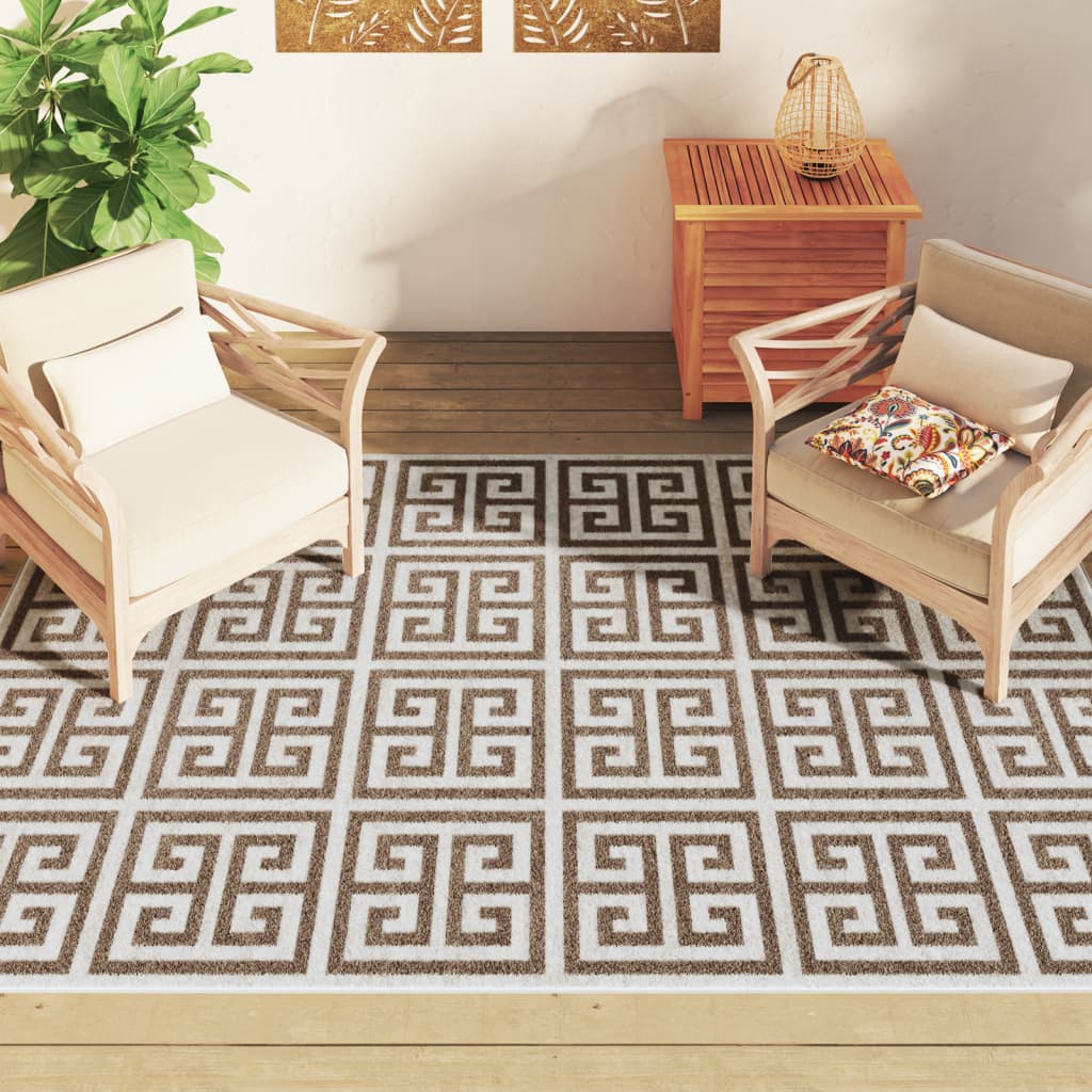 VidaXL Indoor/Outdoor-Kurzflorteppich 190x300 cm Mehrfarbig