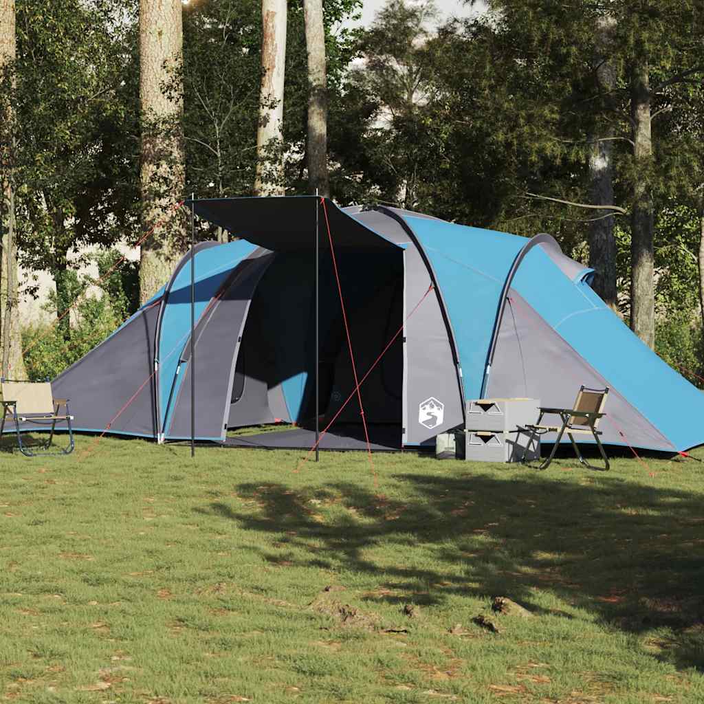 Vidaxl Kuppelzelt für 6 Personen, wasserdicht, blau