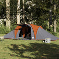 Vidaxl Dome Zelt 6-Personen-Waschmaschinen in Grau und Orange