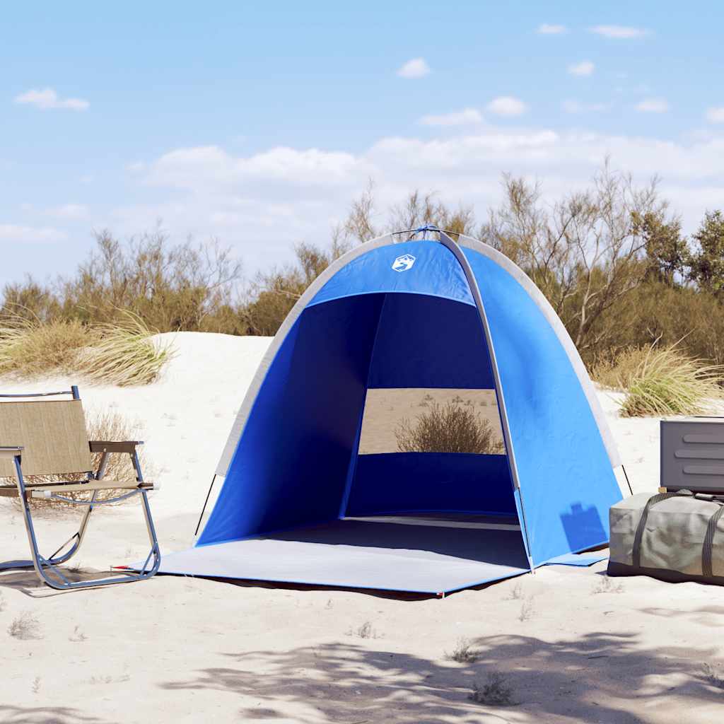 VidaXL Strandzelt für 3 Personen, wasserdicht, azurblau