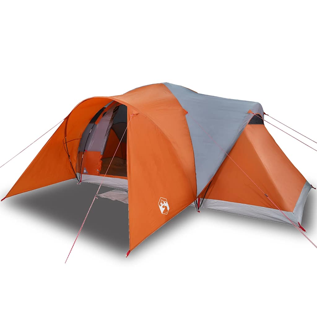Vidaxl Dome Zelt 6-Personen-Waschmaschinen in Grau und Orange