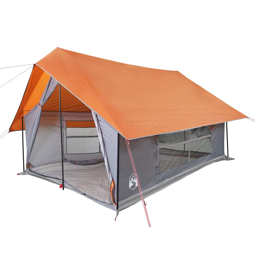 Vidaxl Zelt 5-Personen-Waschmaschinen in Grau und Orange