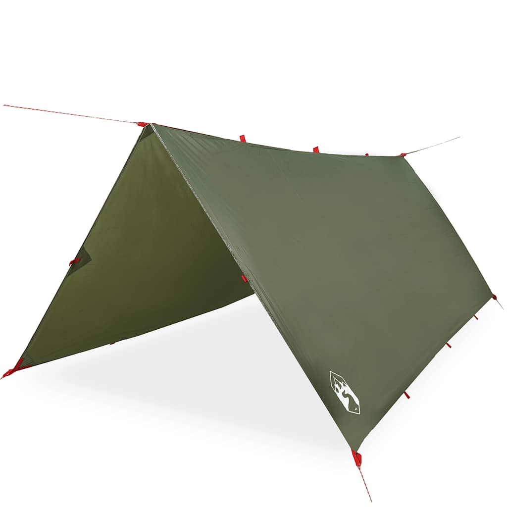 VidaXL Campingmarkise, wasserdicht, 366 x 306 cm, olivgrün