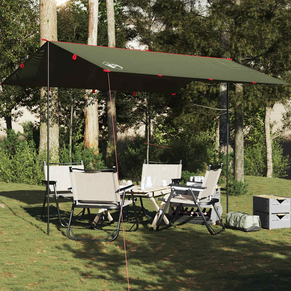VidaXL Campingmarkise, wasserdicht, 366 x 306 cm, olivgrün