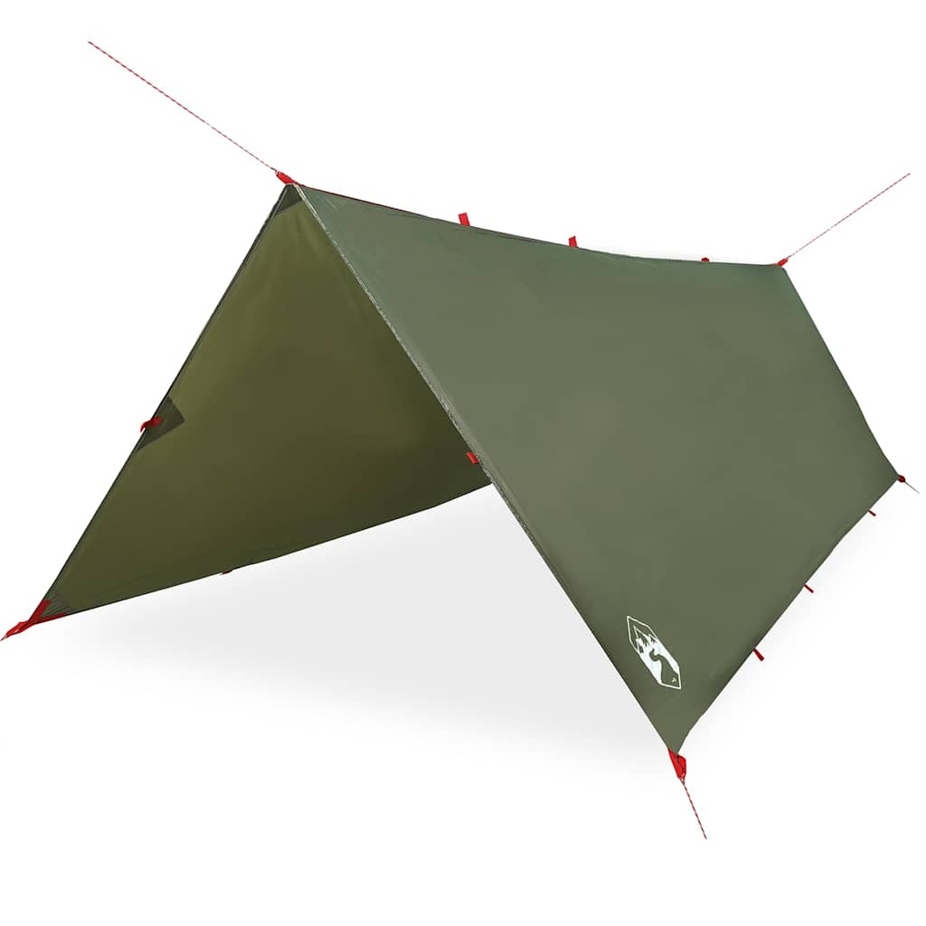 VidaXL Campingmarkise, wasserdicht, 406 x 306 cm, olivgrün