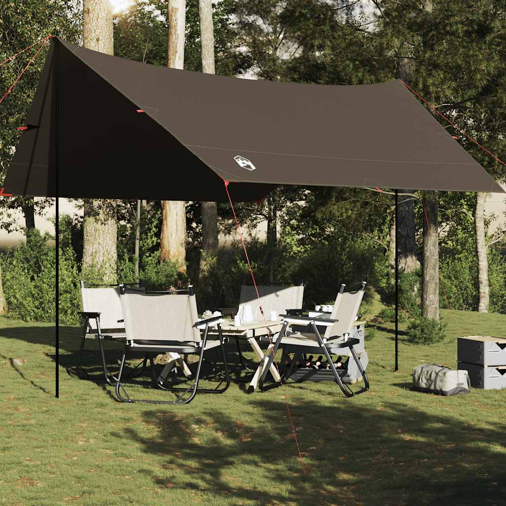 VidaXL Campingmarkise, wasserdicht, 438 x 376 x 212 cm, braun