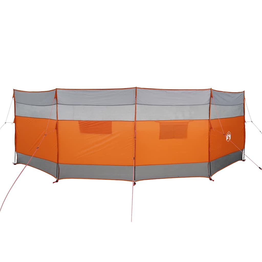 Vidaxl windscherm camping waterdicht 510x153 cm grijs en oranje