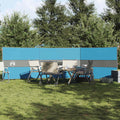 Vidaxl windscherm camping waterdicht 490x123 cm blauw