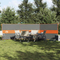 Vidaxl windscherm camping waterdicht 490x123 cm grijs en oranje