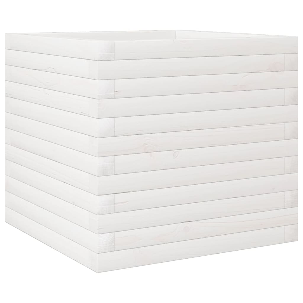 VIDAXL -Planungsbox 50x50x45,5 cm Festkiefer weiß