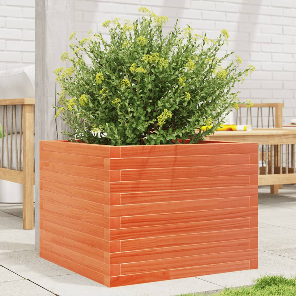 VIDAXL -Planungsbox 60x60x45,5 cm Festkiefer Wäsche Braun