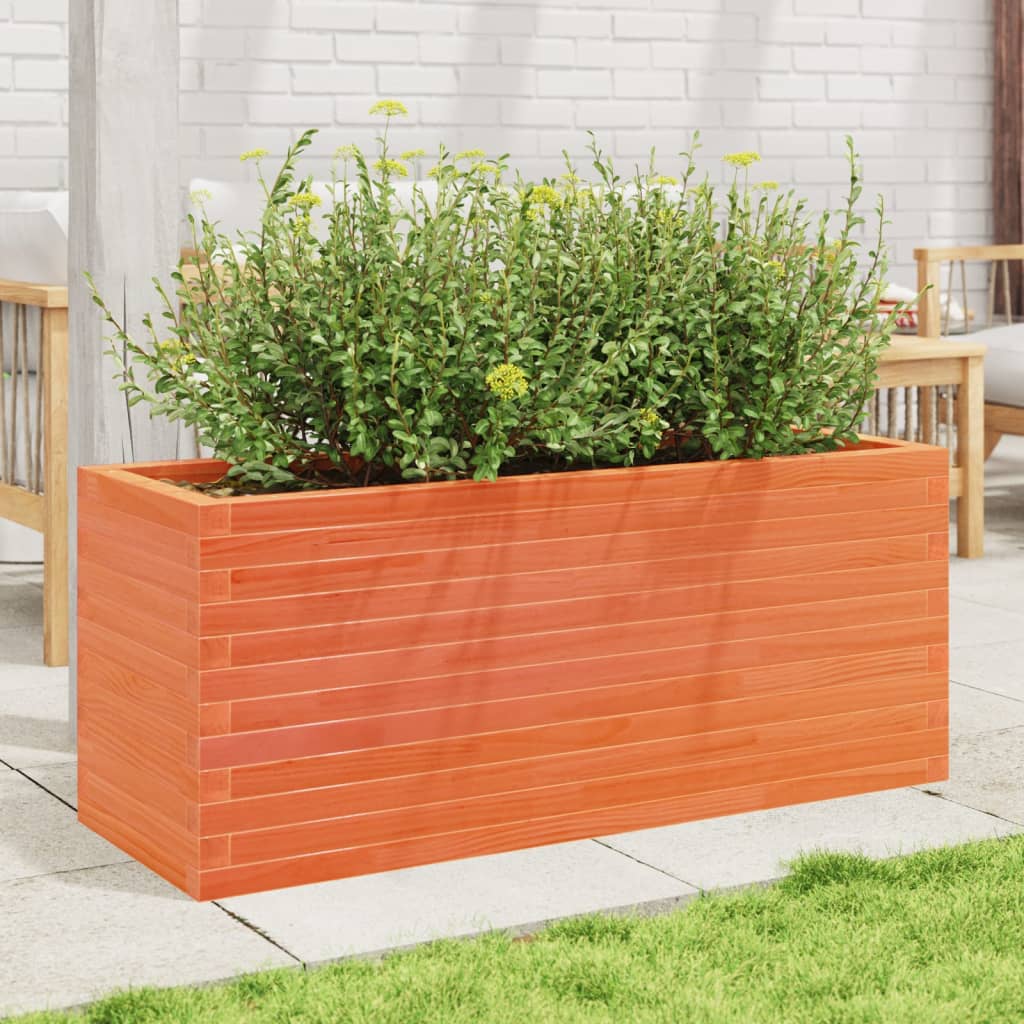 VIDAXL -Planungsbox 110x40x45,5 cm Festkiefer Wäsche Braun