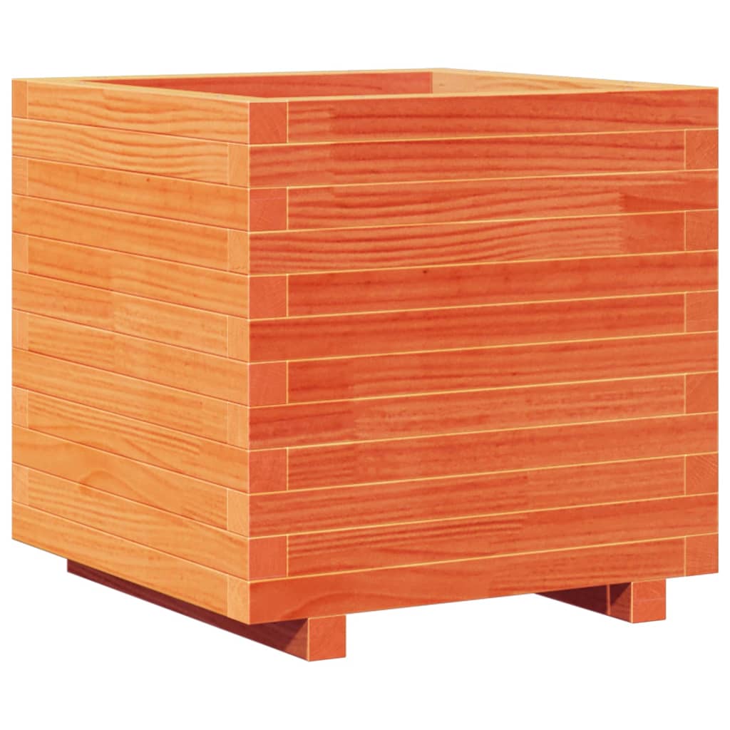 VIDAXL -Planungsbox 50x50x49,5 cm Festkiefer Wäsche Braun