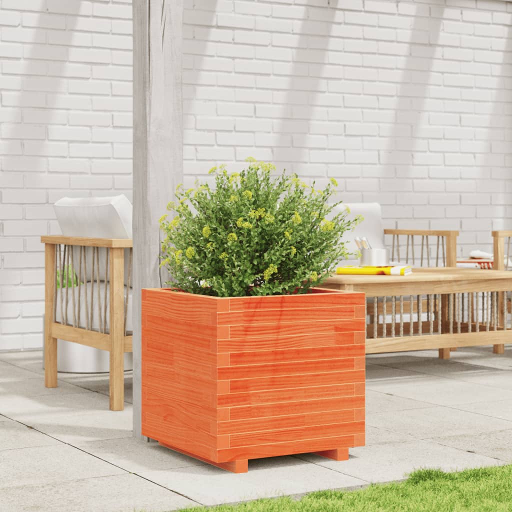 VIDAXL -Planungsbox 50x50x49,5 cm Festkiefer Wäsche Braun